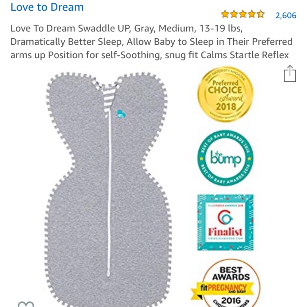 Love to dream swaddle.